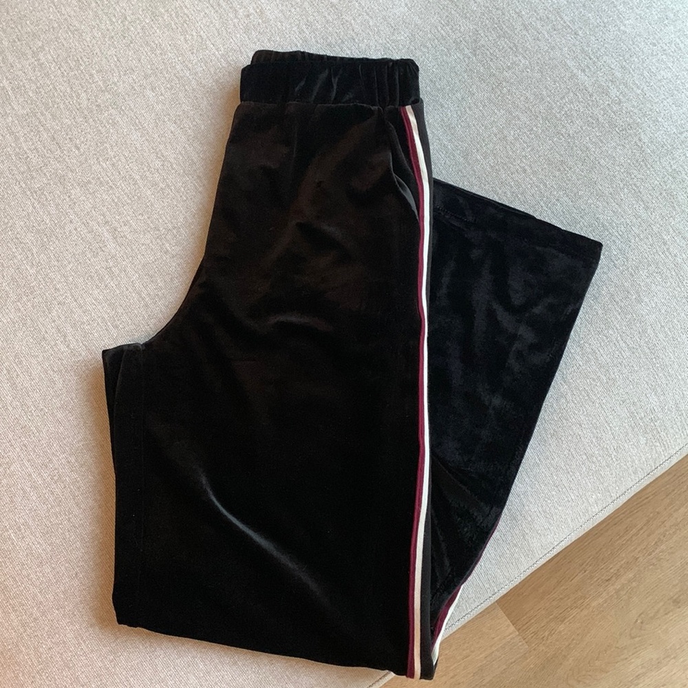 Black Velour Trousers